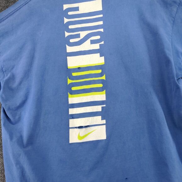 Vintage Nike Just Do It Graphic Swoosh Distressed T Shirt Double Sided Size XXL - Picture 11 of 14